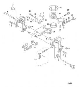 Mercury/Mariner  Clamp Screw Kit 2.5hp & 3.5hp  (click for enlarged image)